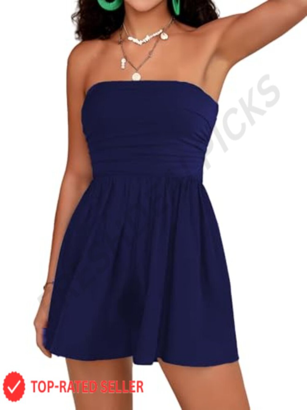 Strapless Romper Jumpsuit with Pockets Sleeveless Off Shoulder Summer